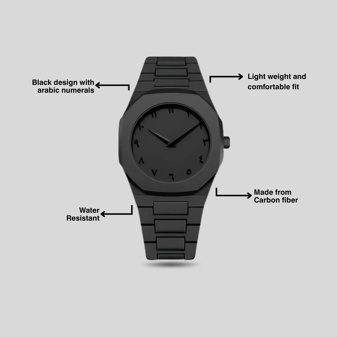 Arabic Aura Watch | Black