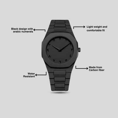 Arabic Aura Watch | Black